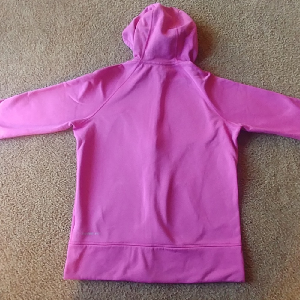 Nike Women's Pink Full-Zip Hoodie - Picture 7 of 8
